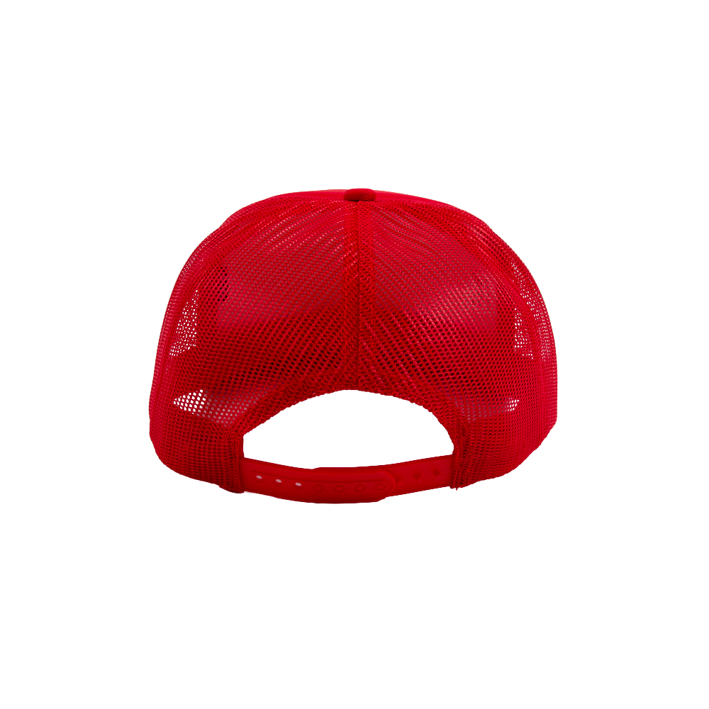 Support Local Barbecue™ Trucker Hat – Soccer Red & Teal
