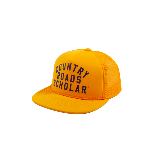 Country Road Scholar™ Foam Trucker Hat - Gold & Navy