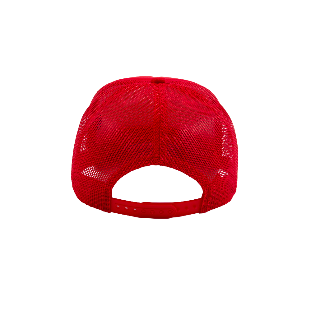 PAKO DESIGNS - MASSACHUSETTS STREET - FOAM TRUCKER HAT - LAWRENCE RED & BLUE