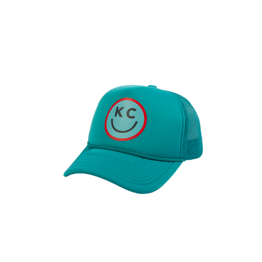 PAKO DESIGNS - "SMILE YOU'RE IN KC" - FOAM TRUCKER HAT - SOCCER TEAL