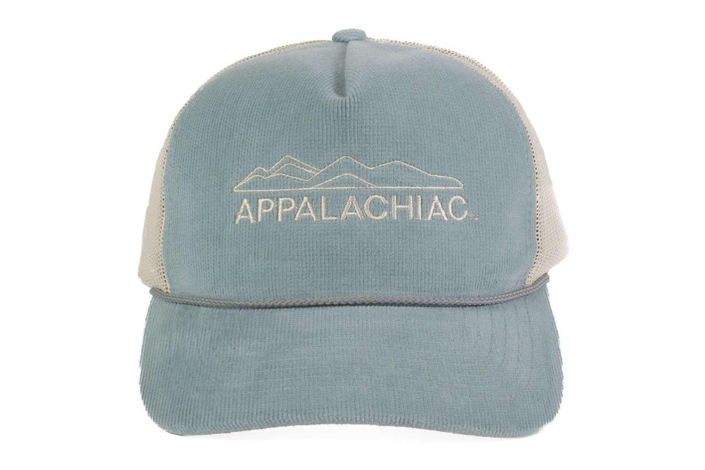 EMBROIDERED APPALACHIAC™ CORDUROY SNAPBACK - ICE BLUE/CREAM - PAKO Designs