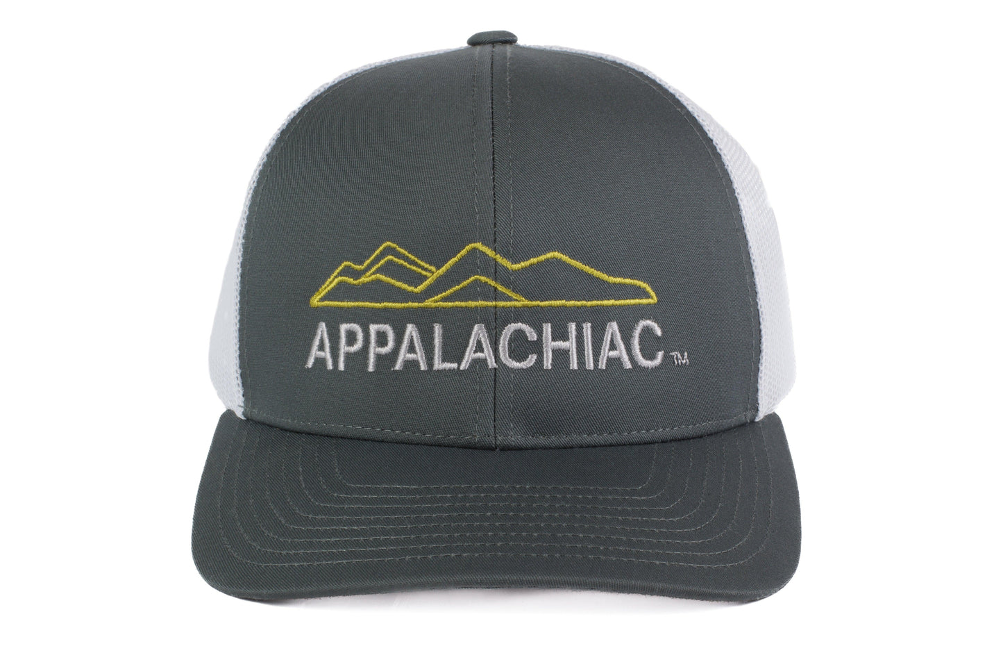 EMBROIDERED APPALACHIAC™ TRUCKER SNAPBACK - GRAPHITE/WHITE - PAKO Designs