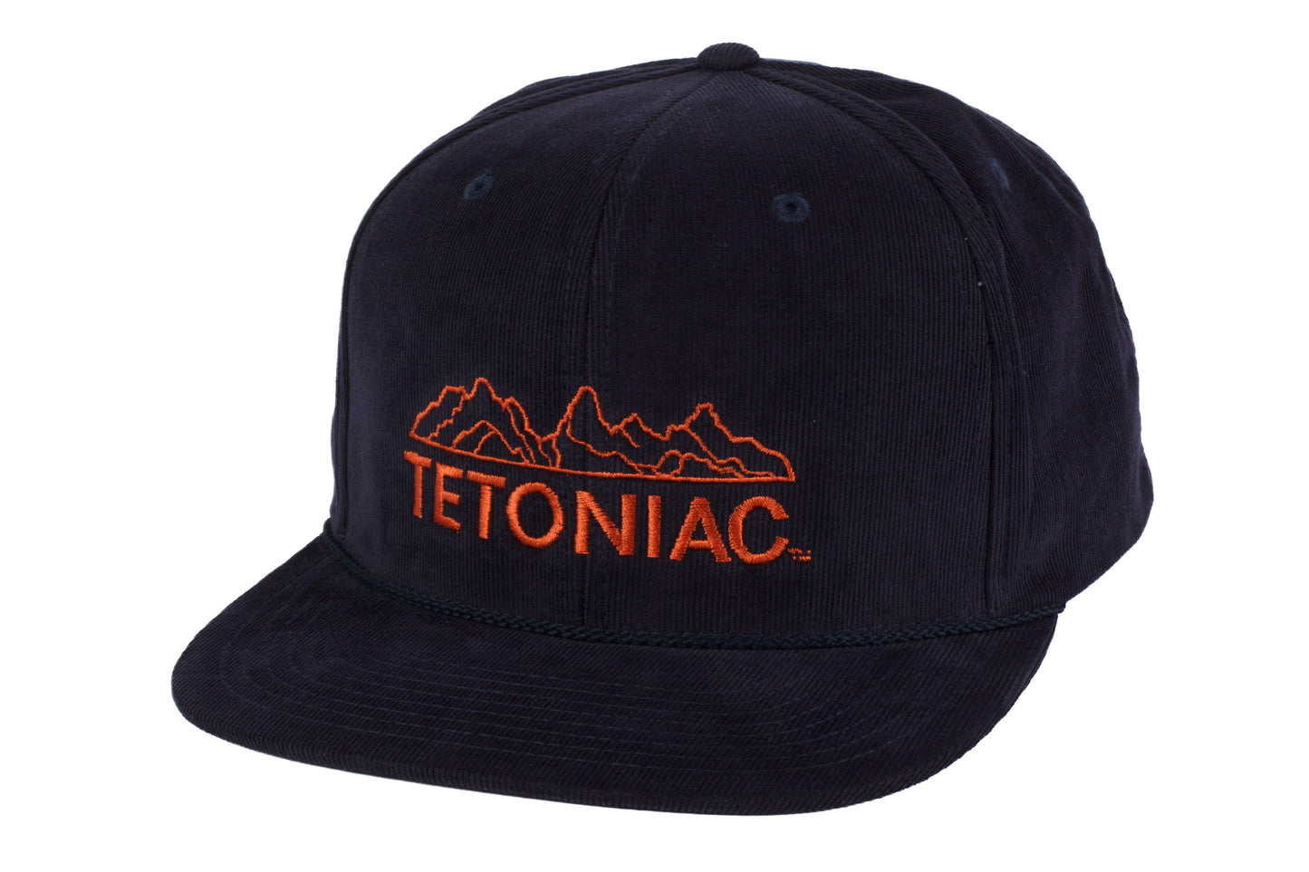 EMBROIDERED TETONIAC™ CORDUROY SNAPBACK - DARK NAVY - PAKO Designs