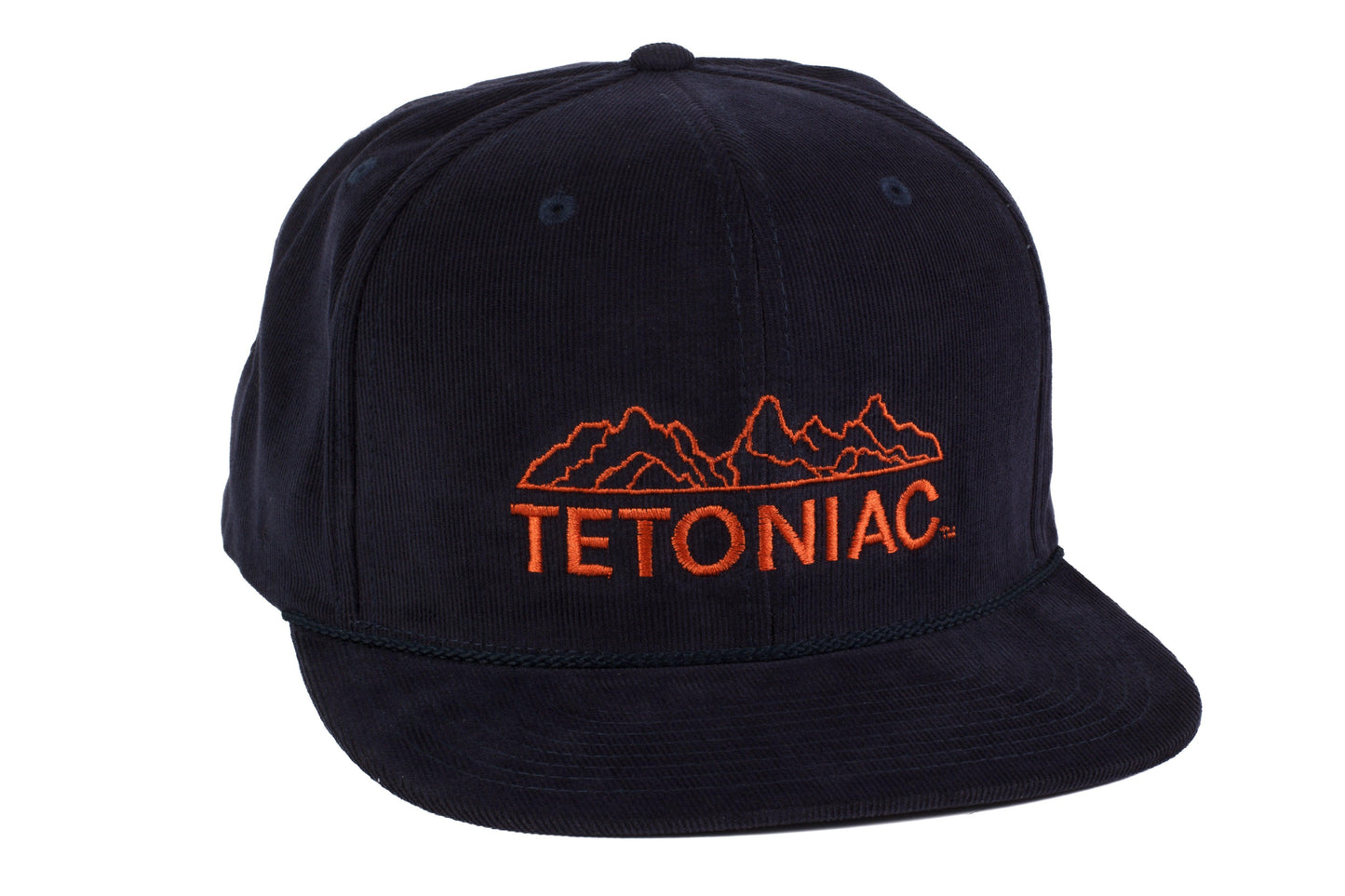 EMBROIDERED TETONIAC™ CORDUROY SNAPBACK - DARK NAVY - PAKO Designs