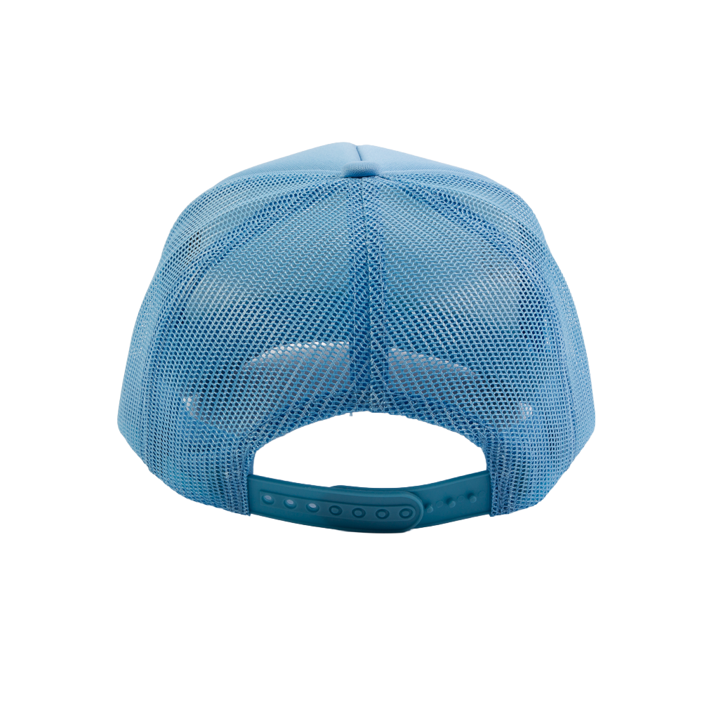 Support Local Barbecue™ Trucker Hat – Baseball Blue & Gold