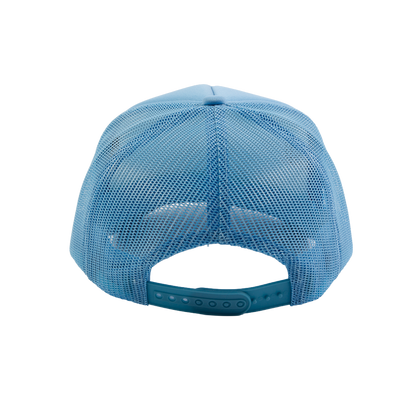 Support Local Barbecue™ Trucker Hat – Baseball Blue & Gold