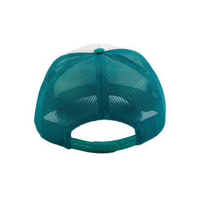 "Smile You're In KC" Foam Trucker Hat - Soccer Teal & White