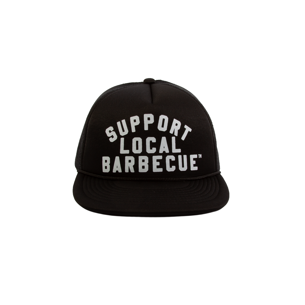 Support Local Barbecue™ Trucker Hat - Black & White