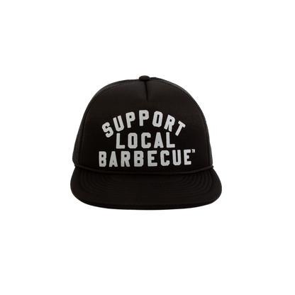 Support Local Barbecue™ Trucker Hat - Black & White