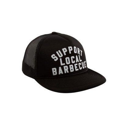 Support Local Barbecue™ Trucker Hat - Black & White