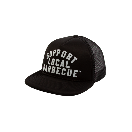 Support Local Barbecue™ Trucker Hat - Black & White