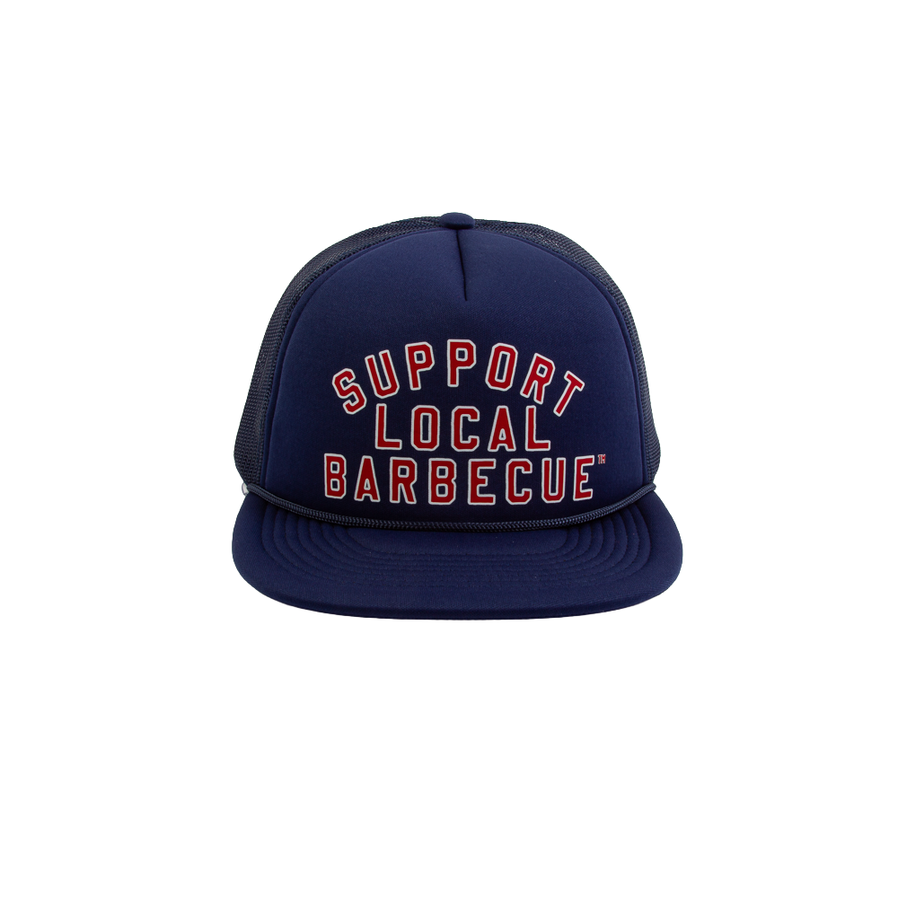 Support Local Barbecue™ Foam Trucker Hat – Red, White & Blue