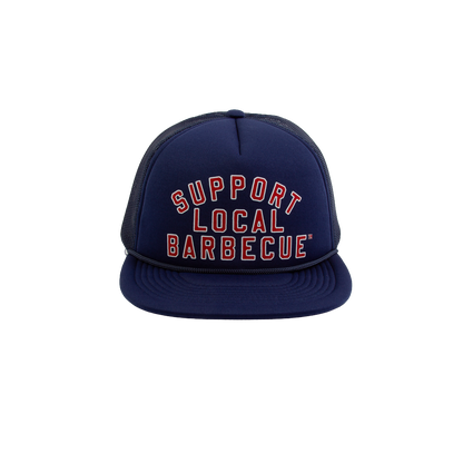 Support Local Barbecue™ Foam Trucker Hat – Red, White & Blue