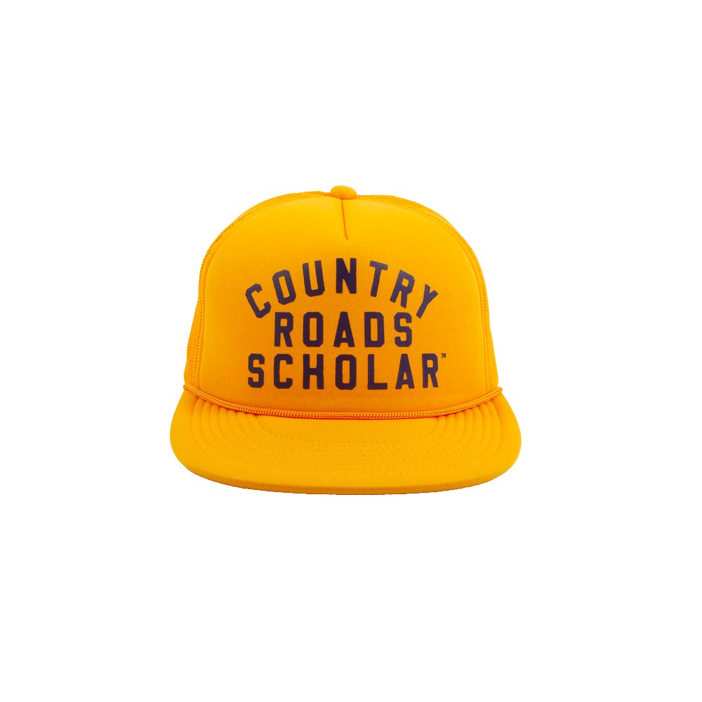 Country Road Scholar™ Foam Trucker Hat - Gold & Navy