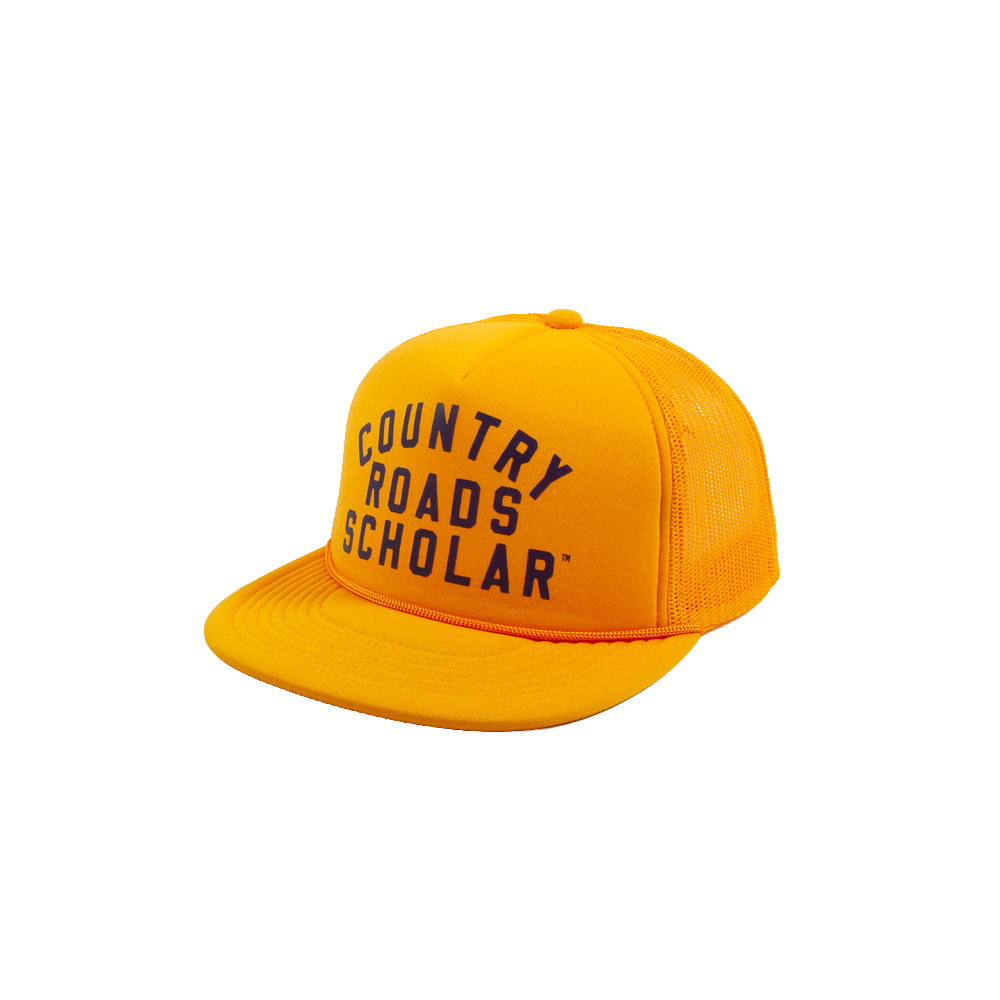 Country Road Scholar™ Foam Trucker Hat - Gold & Navy