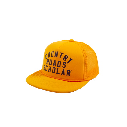 Country Road Scholar™ Foam Trucker Hat - Gold & Navy