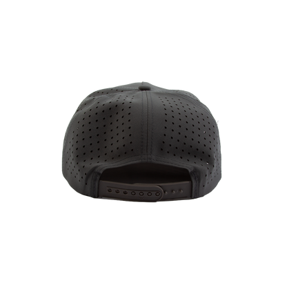 PAKO DESIGNS - 225º 5 PANEL WATERPROOF ROPE PERFORMANCE/SILICONE TRUCKER HAT - DK GREY/MED GREY