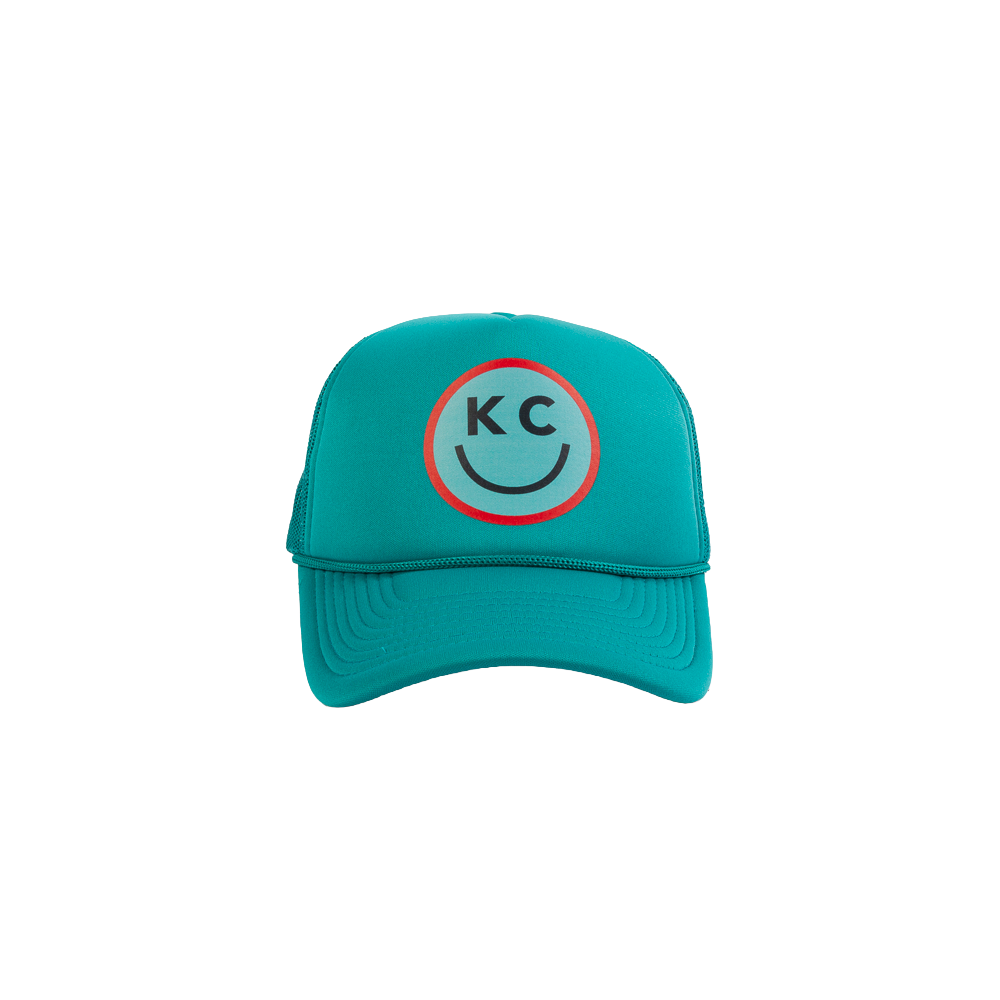 PAKO DESIGNS - "SMILE YOU'RE IN KC" - FOAM TRUCKER HAT - SOCCER TEAL