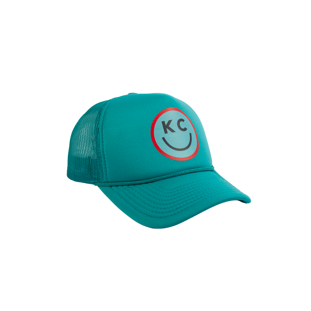 PAKO DESIGNS - "SMILE YOU'RE IN KC" - FOAM TRUCKER HAT - SOCCER TEAL