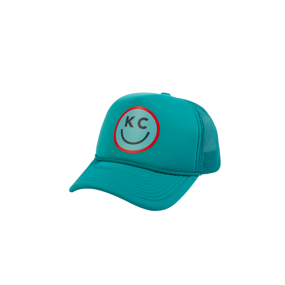 PAKO DESIGNS - "SMILE YOU'RE IN KC" - FOAM TRUCKER HAT - SOCCER TEAL