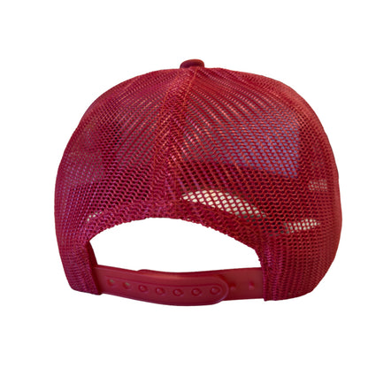 PAKO DESIGNS - MASS STREET - FOAM TRUCKER HAT - LAWRENCE RED & BLUE