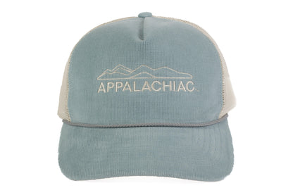 EMBROIDERED APPALACHIAC™ CORDUROY SNAPBACK - ICE BLUE/CREAM - PAKO Designs