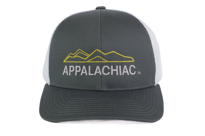 EMBROIDERED APPALACHIAC™ TRUCKER SNAPBACK - GRAPHITE/WHITE - PAKO Designs