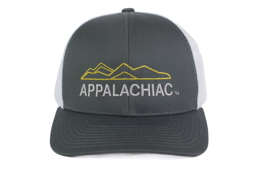 EMBROIDERED APPALACHIAC™ TRUCKER SNAPBACK - GRAPHITE/WHITE - PAKO Designs
