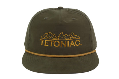 EMBROIDERED TETONIAC™ GRANDPA ROPE SNAPBACK - LODEN - PAKO Designs