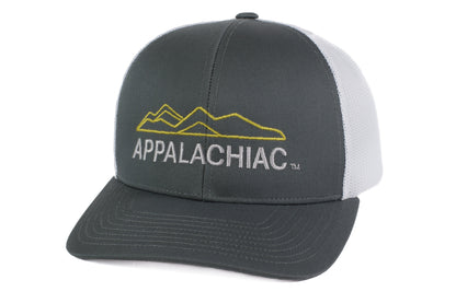 EMBROIDERED APPALACHIAC™ TRUCKER SNAPBACK - GRAPHITE/WHITE - PAKO Designs