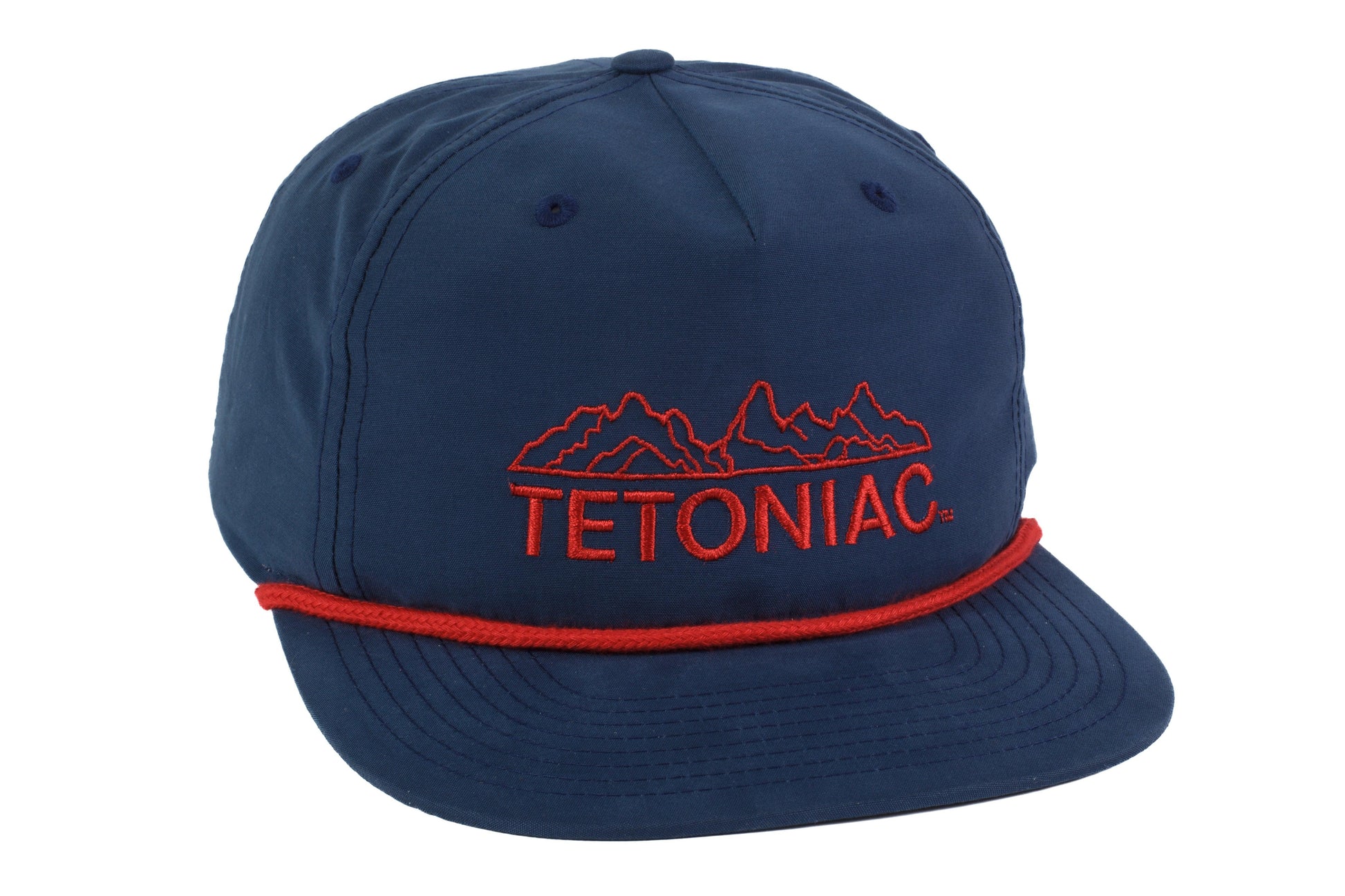 EMBROIDERED TETONIAC™ GRANDPA ROPE SNAPBACK - NAVY - PAKO Designs