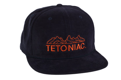EMBROIDERED TETONIAC™ CORDUROY SNAPBACK - DARK NAVY - PAKO Designs
